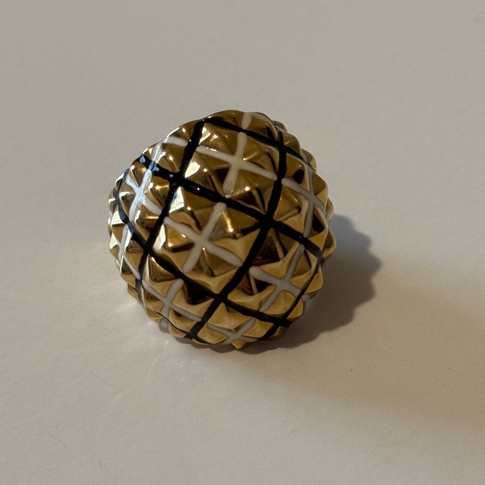 Kenneth Jay Lane Vintage Geometric Cocktail Ring